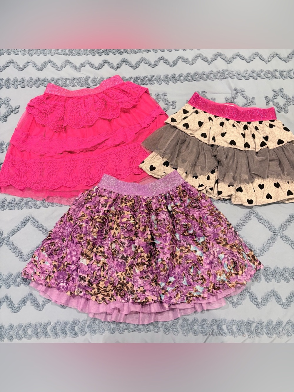 The Children’s Place Girls Skirt Bundle Size 5/6 Tulle Ruffle 3-Piece